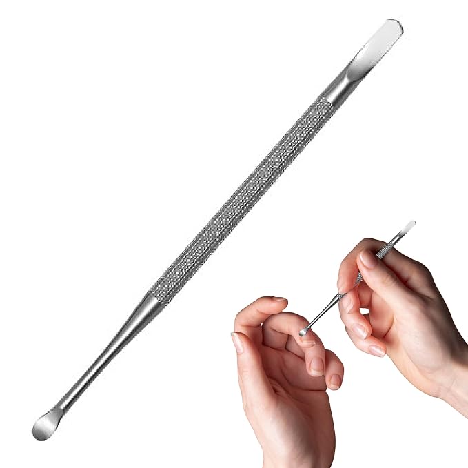 Stainless Steel Nail Cuticle Pusher by Tweezees