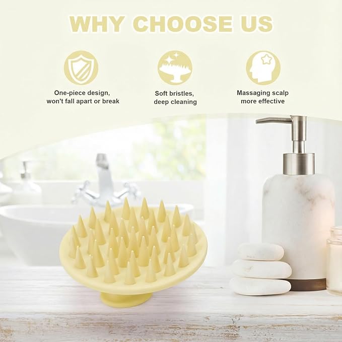 Silicone Scalp Massager Shampoo Brush, Scalp Brush - Image 6