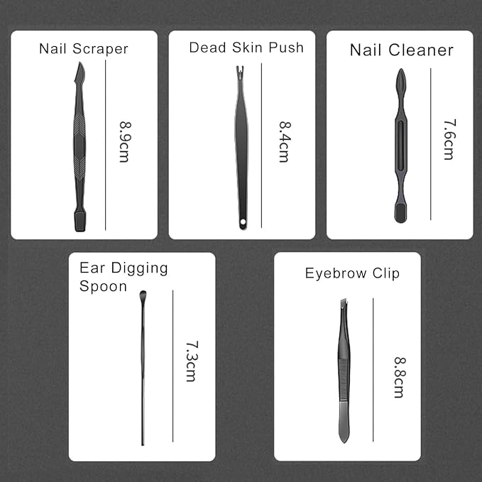 Nail Clipper & Grooming Set, 10-Piece Manicure Set, Nail Care Kit - Image 9