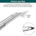 CGBE Cuticle Trimmer, 3/4 Jaw Extremely Sharp Cuticle Nippers, Professional - Image 5