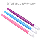 BBTO 30 Pcs Rubber Cuticle Pusher Silicone Cuticle Pusher Small Plastic Handle - Image 3