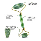 Facial Roller Set of 3, Ice Roller, Two-Sided Jade Roller and Gua Sha Massage - Image 2