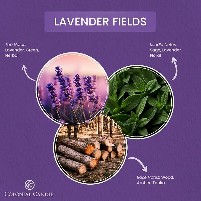Colonial Candle Lavender Fields Scented Wax Melts, Wax Melt Warmer Cubes - Image 2