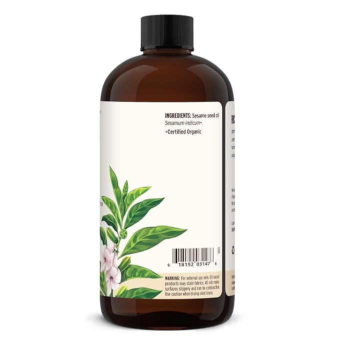 Banyan Botanicals Organic Unrefined Sesame Oil – Rich & Warming Ayurvedic - Image 9