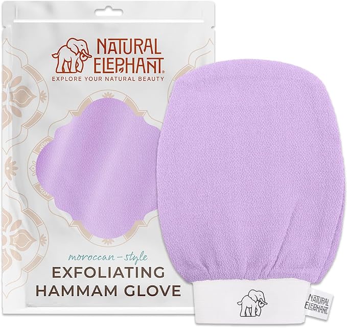 Natural Elephant Exfoliating Hammam Glove | Authentic Moroccan Kessa Body Scrub by NaturalElephant