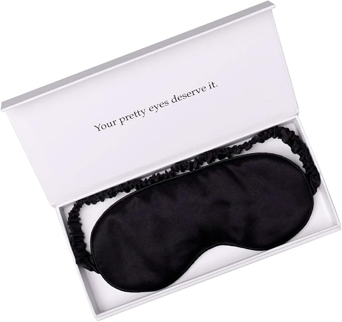 Silk Sleep Mask Light Blocking Luxury 100% Mulberry 19mm Silk Eye Mask Eye - Image 9
