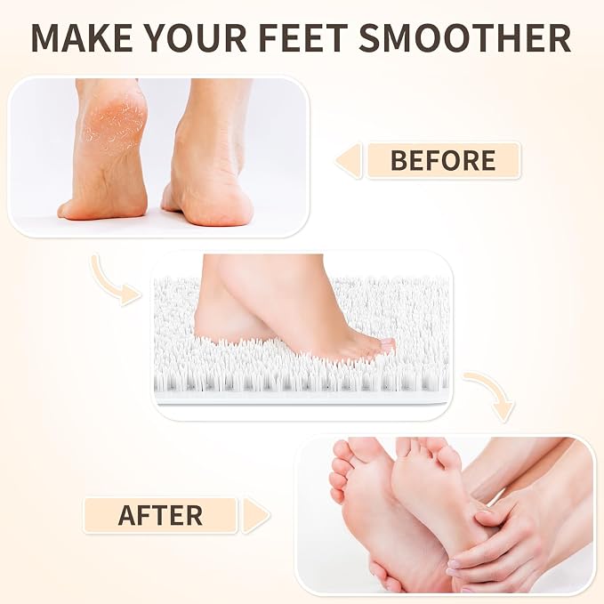 Yolife Shower Foot Scrubber Mat, Anti-Slip Bath Mat - Image 3