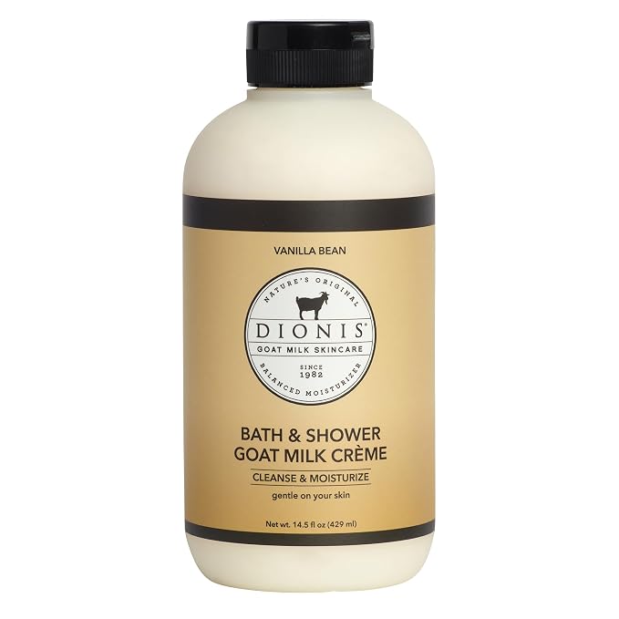 Dionis Bath & Shower Goat Milk Crème Vanilla Bean 14.5oz by DionisGoatMilkSkincare