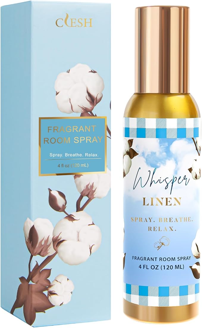 Room Spray, Whisper Linen, 4 fl oz, Air Freshener by CLESH