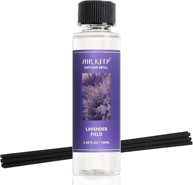 Airkeep Reed Diffuser Oil Refill/Lavender Field/3.38 oz / 1 Pack/Air Freshener by Airkeep