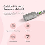 MelodySusie 6.5mm Barrel Shape Cuticle Clean Nail Drill Bit 3/32'', - Image 6