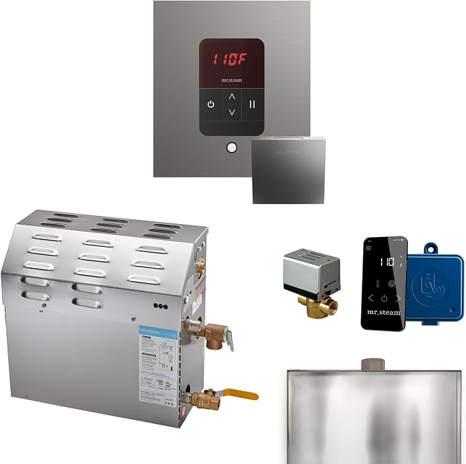Mr Steam MS 10kW Steam Shower Generator Package w/square iTempo Control in by MrSteam