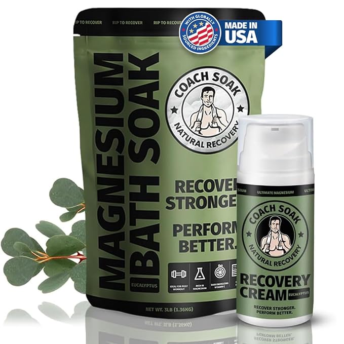 Coach Soak Recovery Bath Soak & Magnesium Cream by CoachSoak