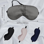LERSVICVIL 4 Pack Eye Mask for Sleeping Silky Soft Satin Blindfold Adjustable - Image 4