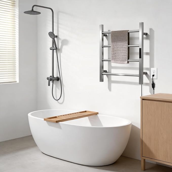 Heated Towel Racks for Bathroom, Hot Towel Warmer 4 Bars - Image 7