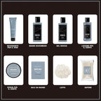 Gift Baskets for Men Bath Set Body & Earth Leathers Mens Body Wash Set - Image 3