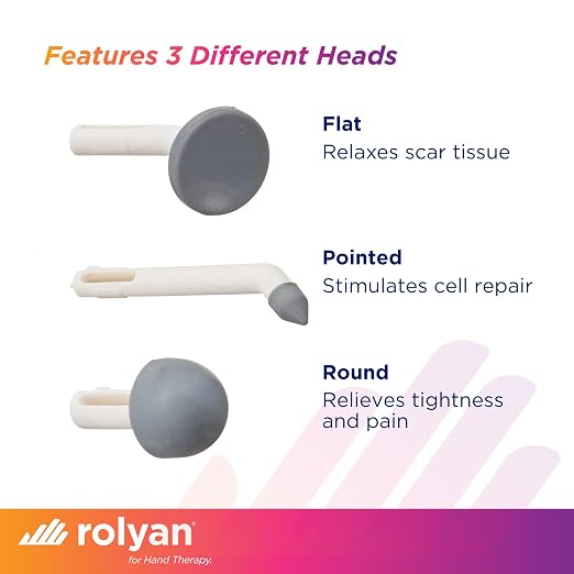 Rolyan Mini Massager with Battery, Handheld Compact Massager with - Image 4