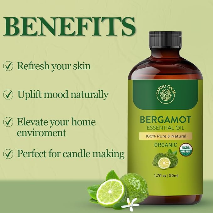 Bergamot Essential Oil | USDA Certified Organic | Bergamot Oil - Image 4