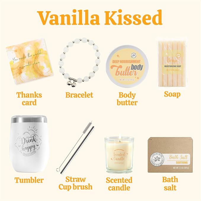 Gifts for Women BODY & EARTH Birthday Gift Sets, Vanilla Bath Set Spa Gifts for - Image 2
