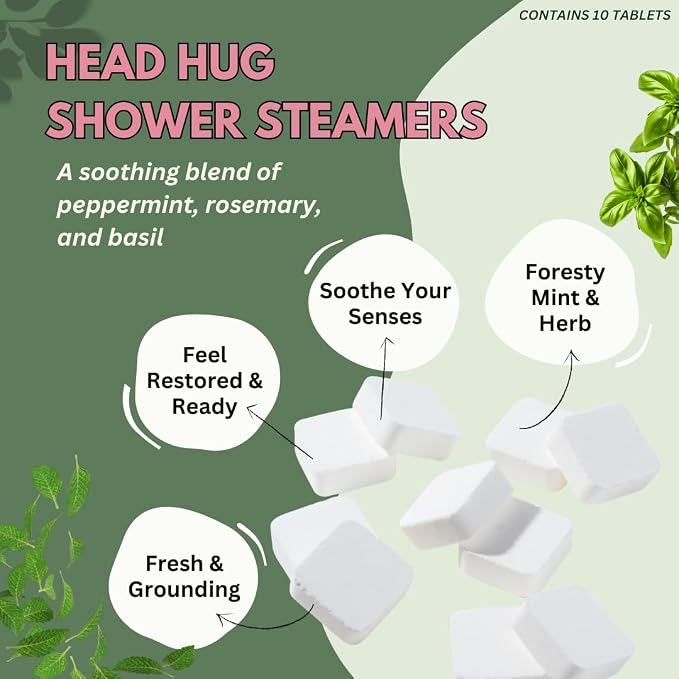 Head Hug Shower Steamers Aromatherapy - Image 2