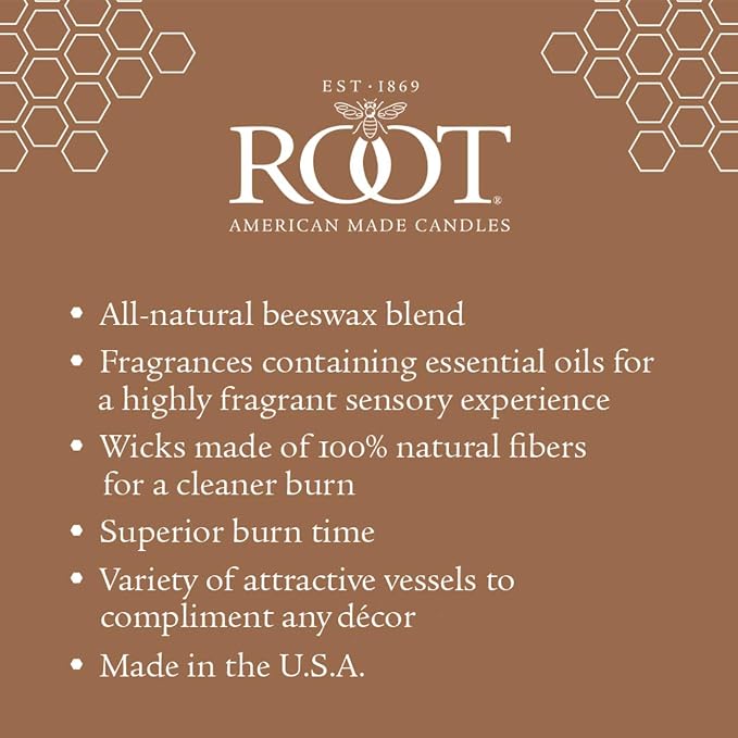 Root Candles Scented Candles Honeycomb Veriglass Premium Handcrafted Beeswax - Image 9