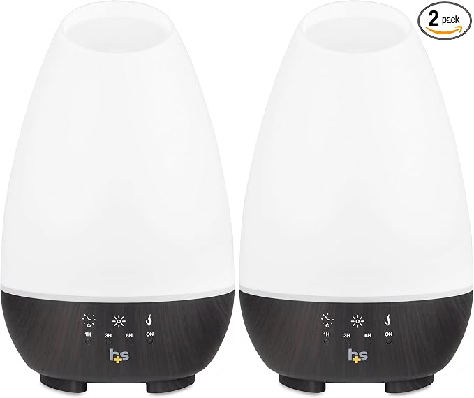 HealthSmart Essential Oil Diffuser, Large Room Coverage | Adjustable Timer | by HealthSmart