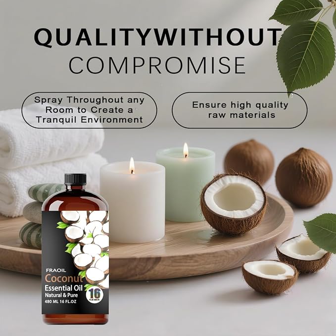 Coconut Essential Oil, Coconut Oil 16 Fl Oz 480 ML - Image 2