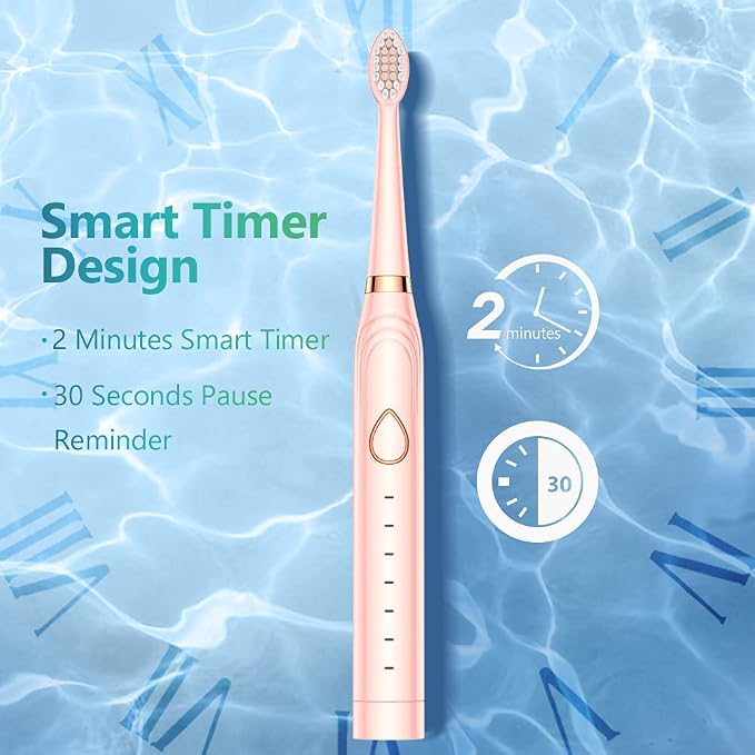 Sonic Electric Toothbrush, USB Rechargeable Powerful Sonic Cleaning Tooth Brush - Image 4