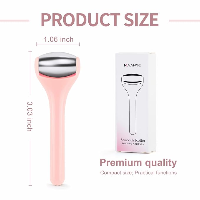 MAANGE Mini Eye & Face Rollers for Eye Massager, Stainless Steel Eye Ice Roller - Image 2