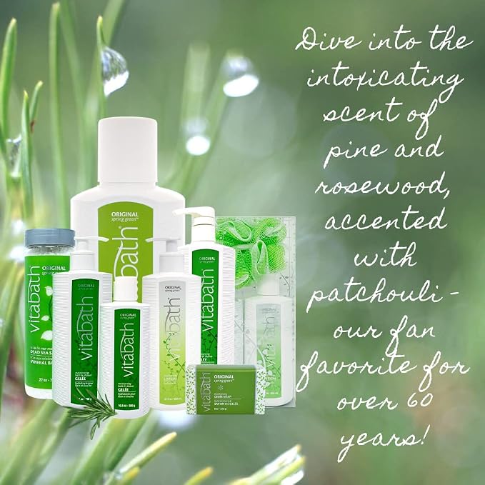 Vitabath Original Spring Green Moisturizing Bath & Shower Gel Wash Intoxicating - Image 3