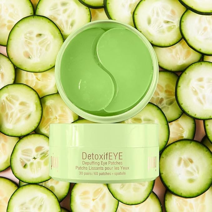 Pixi DetoxifEYE 2-Pack | Depuffing Hydrogel Under-Eye Patches|Cucumber - Image 2