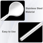 Pndeyo 3pcs Mini Metal Makeup Spoon, Reusable Cosmetic Cream Spatulas, Skincare - Image 3