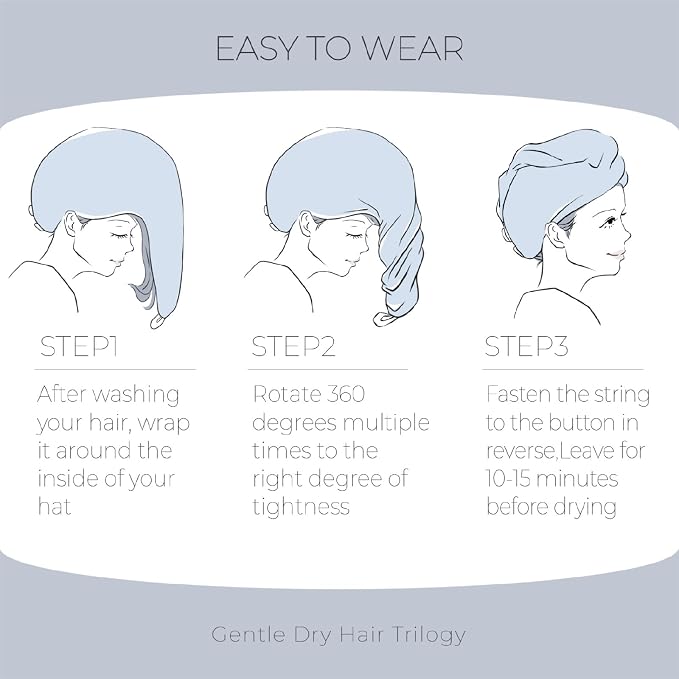 MaopaoBeauty Thicker Hair Drying Towels, Quick Drying Towels - Image 8