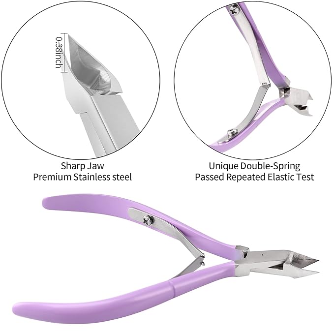 Cuticle Trimmer with Cuticle Pusher and Cutter-YINYIN Cuticle Nipper - Image 2
