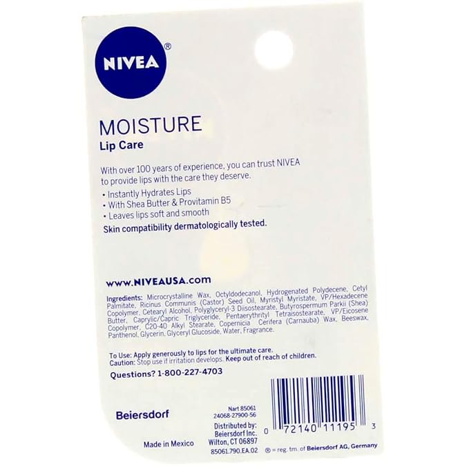 NIVEA A Kiss of Moisture Essential Lip Care 0.17 oz - Image 3