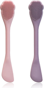 2 Pack Facial Cleansing Brush Set, 2-in-1 Cat Paw Silicone Face Scrubber. Used by NEWOMEVA