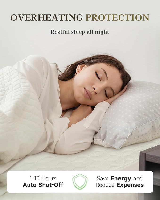 Gotcozy Heated Mattress Pad Queen Size Dual Control - Image 5