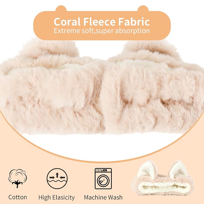 PERFECTSIGHT Kawaii Headband for Spa, Washing Face, Party - Image 3
