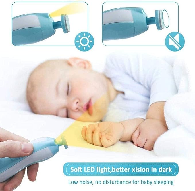 Electric Nail File Drill for Baby No Sharp Claws Hurt, 6 in 1 Safety Cutter - Image 7