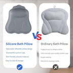 Goowin Bath Pillows for Tub, New Generation Skin-Friendly Silicone Bath Pillow - Image 5