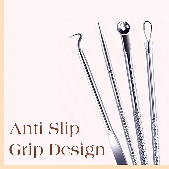 22 Pcs Pimple Popper Tool Kit 410 Stainless Steel Blackhead Remover Tools - Image 8