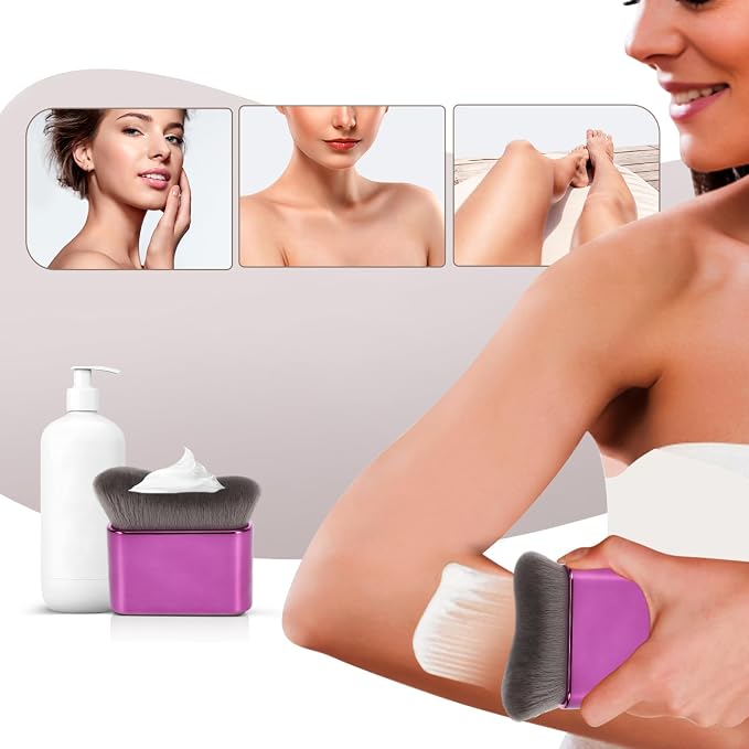 UNIMEIX Self Tanner Brush Sunscreen Body Makeup Brush Kabuki Blend Applicator - Image 4