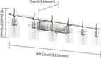 SOLFART 49.2 inch 6 Lights Vanity Light fixtures - Image 5