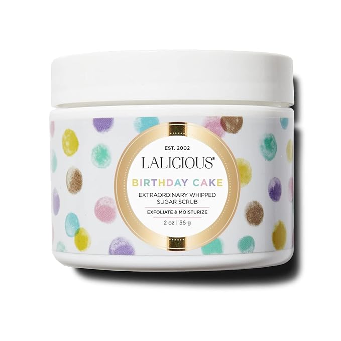 LALICIOUS Birthday Cake Shimmering Sugar Scrub by LALICIOUS