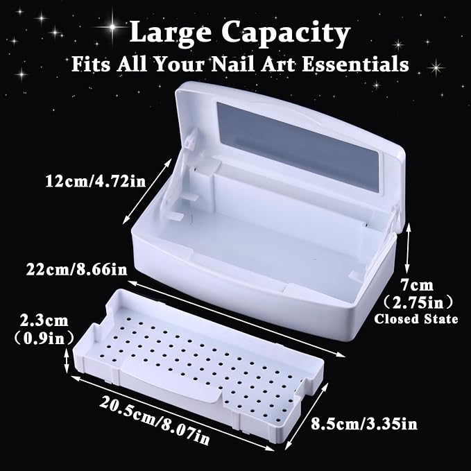 Nail Tool Sterilizer Box Plastic Disinfectant Container - Image 3