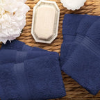 Superior Egyptian Cotton Pile Face Towel/Washcloth Set of 6, Ultra Soft Luxury - Image 8