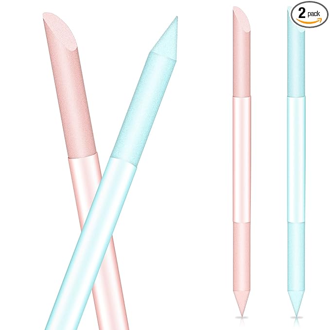 Glass Cuticle Pusher Set of 2 Cuticle Remover Tool Nail Cuticle Trimmer Double by Sliverdew