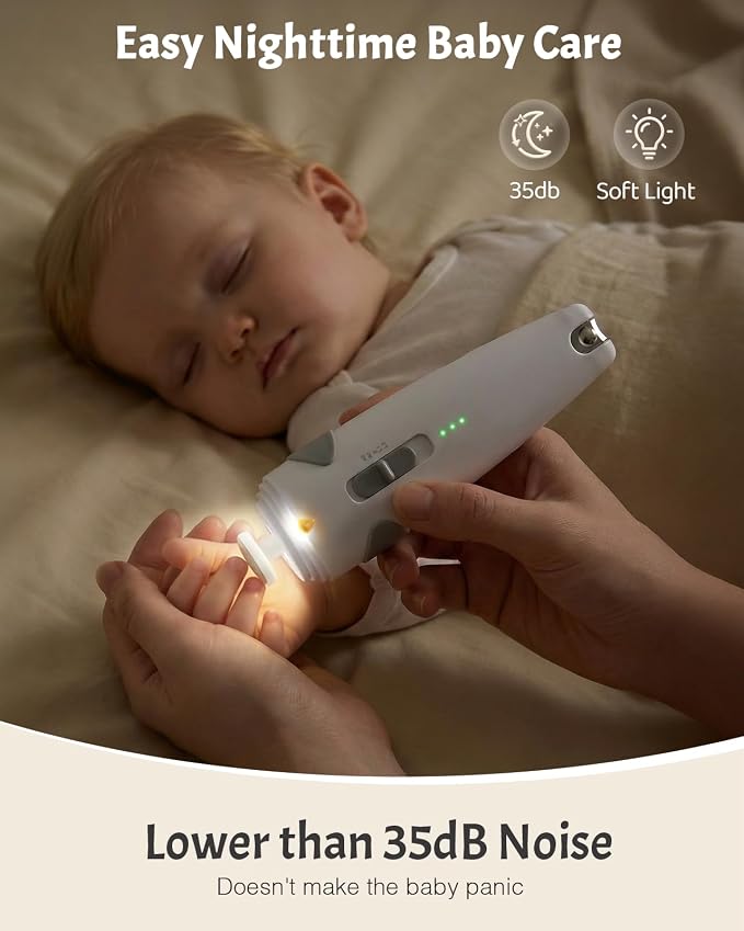 Lictin Baby Healthcare and Grooming Kit, 26 in 1 Rechargeable Nail Trimmer - Image 6