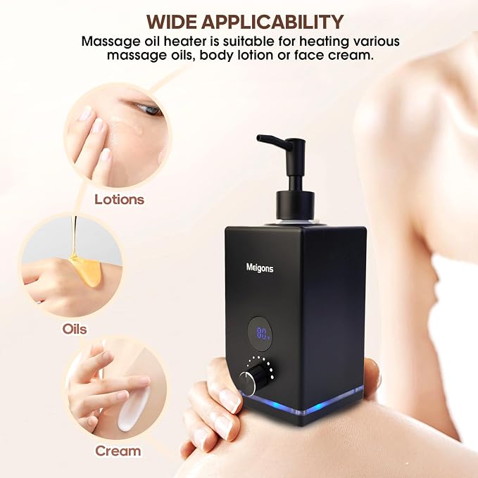 Oil Warmer for Massage, Massage Oil Warmer, Body Oils Heater for Spa, - Image 4