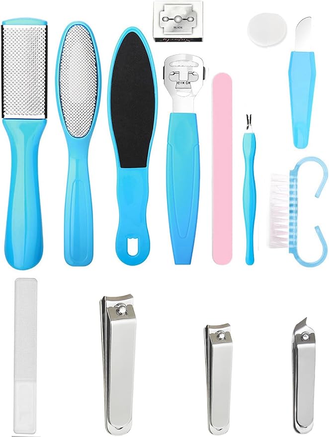 Stainless Callus Removers Set Foot File Pedicure Tools Kit by AECW